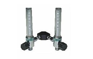 Amvex Dual Oxygen Flowmeter with 1/8" FNPT: YB-FM-15UO-F2