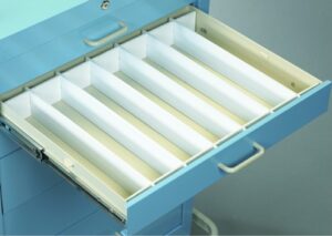 MPD Cart Accessory: Mini/Tower Drawer Dividers, MPD TEF-3M, Venture Medical Requip.