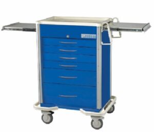 MPD 6 Drawer AL Anesthesia Cart w/Electronic Lock, Venture Medical Requip.