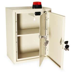 Harloff Medium Narcotics Cabinet with Alarm: NC16C12-DT2-AVD, Venture Medical Requip.