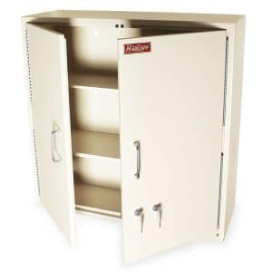 Harloff Large Double Door Narcotics Cabinet: NC30D30-BK2, Venture Medical Requip.